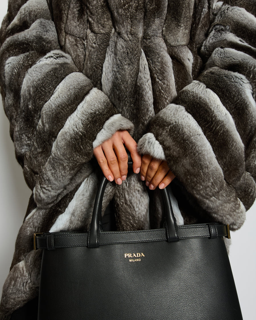 Christian Dior "Haute Couture" 1997 Grey Chinchilla Coat Size FR 42 (UK M)