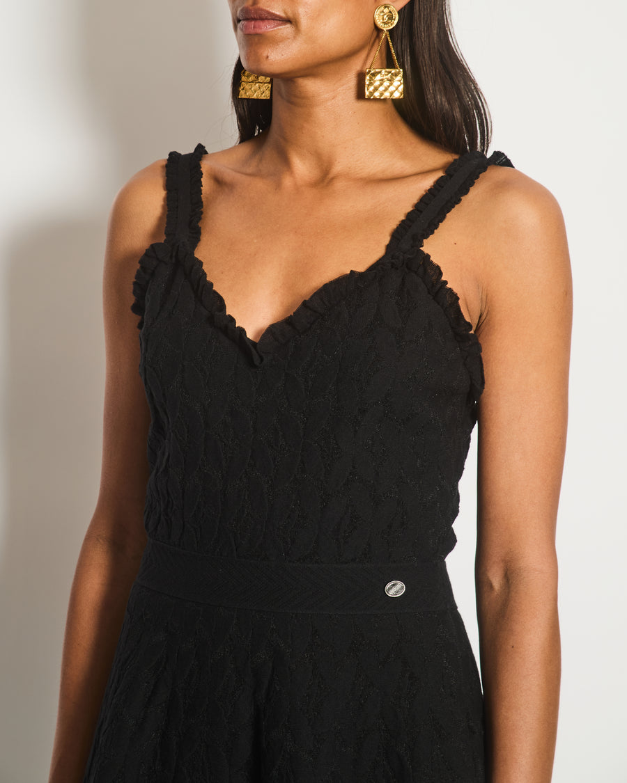 Chanel Black A-Line Lace Mini Dress Size FR 38 (UK 10)