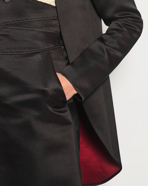 Chanel 08A Black, Cream Silk Jacket, Top and Dress Three-Piece Set with CC Logo Buttons Size FR 36 (UK 8)