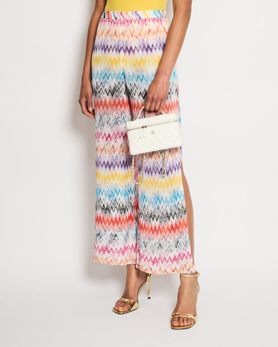 Missoni Multi-Colour Zig Zag Print Trousers Size IT 38 (UK 6)