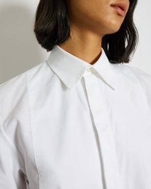 Christian Dior White Button Down Shirt with Bee "CD" Logo Shirt Size FR 36 (UK 8)