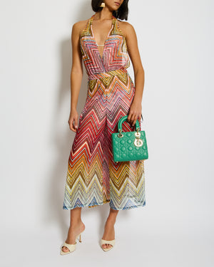 Missoni Multi-Colour Zig Zag Halter Neck Jumpsuit Size It 38 (UK 6)