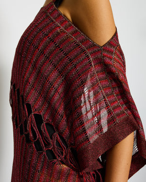 Missoni Red Cut-Out Beach Dress with Tassel Detail Size IT 38 (UK 6)