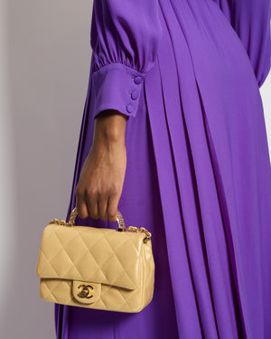 Valentino Purple Long Sleeve Pleated Silk Gown IT 38 (UK 6) RRP £7,400