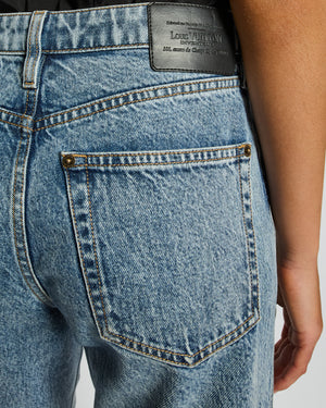 Louis Vuitton Blue Straight Leg Stone Wash Denim Jeans Size 38 (UK 10)