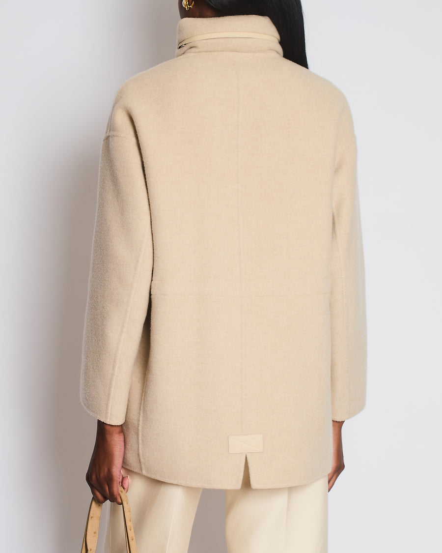 Loro Piana Cream Cashmere Coat Size XS (UK 6) RRP £4,500