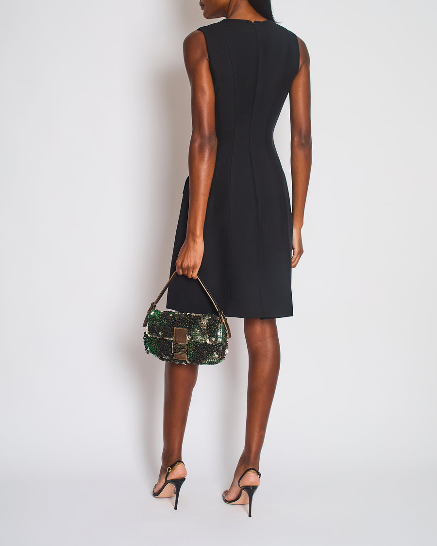 Christian Dior Black Sleeveless Midi Dress with Pocket Detail Size FR 38 (UK 10)