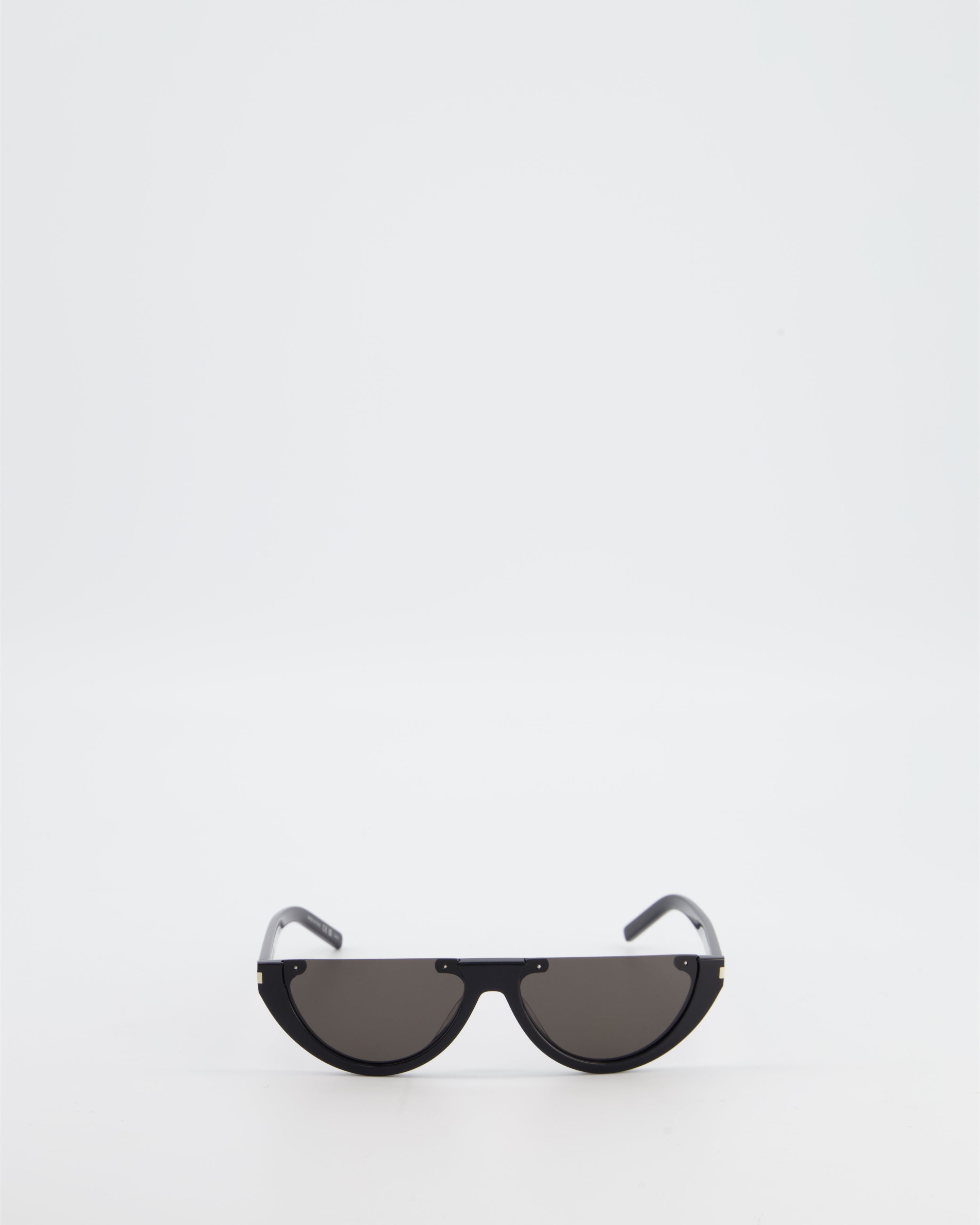 Saint Laurent Black Half-Moon Sunglasses – Sellier