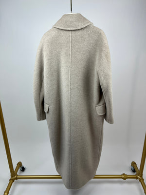 Max Mara Cream Alpaca and Cashmere Teddy Coat Size IT 36 (UK 4) RRP £3200