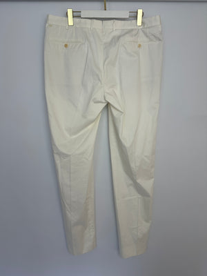 Ermenegildo Zegna Menswear White Chino Trousers IT 54 (UK 44)