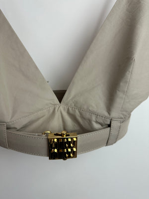 Miu Miu Beige Two-Piece Bra and Skirt Set Size IT 40/42 (UK 8/10)