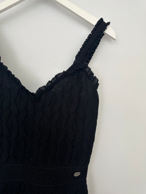 Chanel Black A-Line Lace Mini Dress Size FR 38 (UK 10)