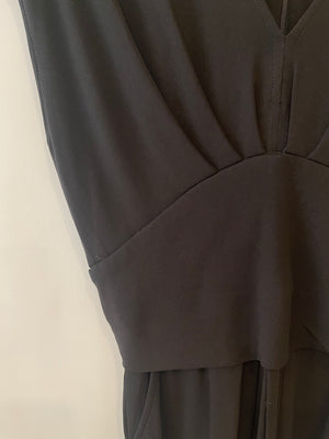 Hermès Black Sleeveless Low Neck Mini Dress with Pockets Size FR 40 (UK 12)