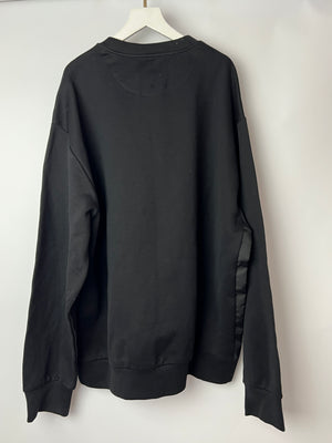 Prada Black Knitted Long Sleeve Oversized Jumper with Logo Detail IT L 48 (UK 16)