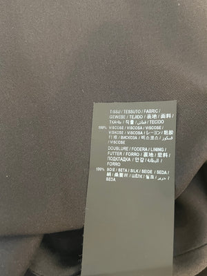 Saint Laurent Black and White Polka Dot Midi Dress with Cut Out Detail Size FR 34 (UK 6) RRP £2,150