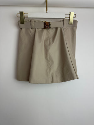 Miu Miu Beige Two-Piece Bra and Skirt Set Size IT 40/42 (UK 8/10)