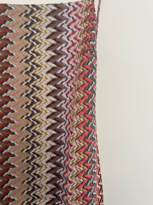 Missoni Multicolour Metallic Maxi Dress with Open Back Size IT 40 (UK 8)