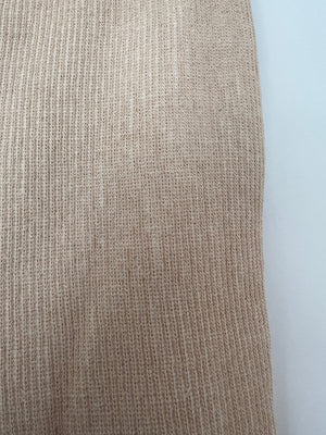Jacquemus Beige Rib Knit Mini Shorts and Crop Top Set Size Small