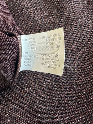 Missoni Metallic Brown Sleeveless Top Size IT 38/40 (UK 6/8)