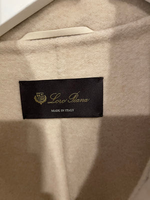 Loro Piana Cream Cashmere Coat Size XS (UK 6) RRP £4,500