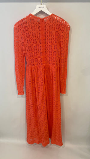 Zimmermann Coral Crochet Maxi Dress Size 2 (UK 12)