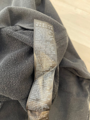 Balenciaga Black Distressed Hoodie with BB Logo Details Size S (UK 8)