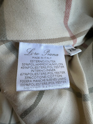 Loro Piana Mens Beige Puffer Quilted Jacket with Pocket Details Size XS (UK 34)