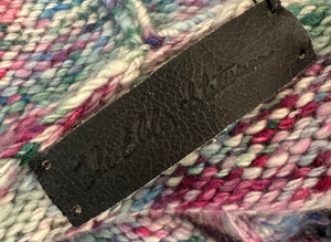 The Elder Statesman Pink Blue and Green Multicolour Hooded Cashmere Jumper Size M (UK 10)