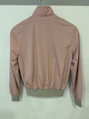 Loro Piana Pink and Grey Reversible Cashmere Jacket Size XS (UK 6)