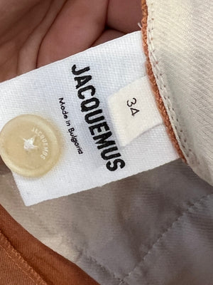 Jacquemus "L'amour" Brique Cropped Jacket and Trouser Set Size FR 34 (UK 6)