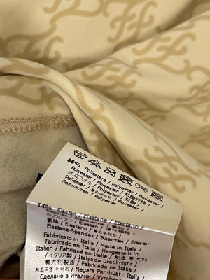 Fendi Beige Gilet with FF Monogram Prints Size FR 36 (UK 8)