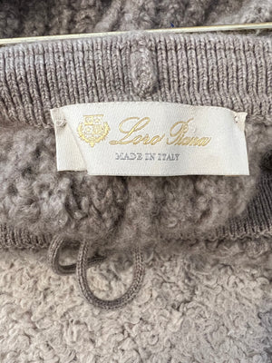 Loro Piana Light Brown Cashmere Knitted Shorts with Drawstring Detail Size S (UK 8) RRP £1,000