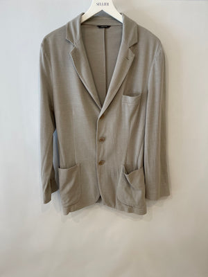 Loro Piana Menswear Grey Light Blazer Jacket Size IT 50 (UK 40)