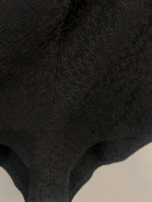 Chanel Black Silk Micro Shorts with CC Logo Prints Size FR 36 (UK 8)