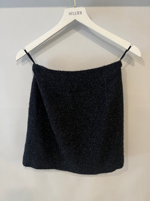 Chanel Black Shimmery Mini Skirt Size FR 36 (UK 8)
