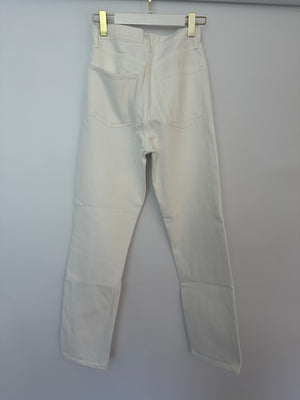 Agolde White Waist Straight-Leg Jeans Size 25 (UK 6)