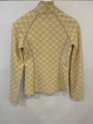 Fendi Beige Gilet with FF Monogram Prints Size FR 36 (UK 8)