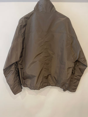 Christian Dior Menswear Khaki Anorak Jacket with Dior Oblique Logo Sleeve Details Size FR 52 (UK 42) RRP £1,650