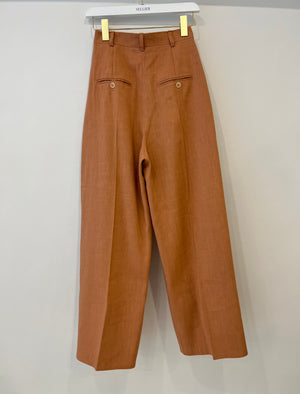 Jacquemus "L'amour" Brique Cropped Jacket and Trouser Set Size FR 34 (UK 6)