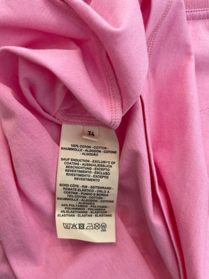 Hermès Candy Pink Canoé Printed T-Shirt Size FR 34 (UK 6) RRP £570