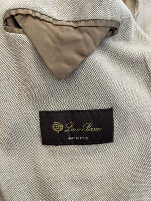 Loro Piana Menswear Grey Light Blazer Jacket Size IT 50 (UK 40)