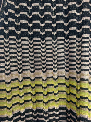 Missoni Brown Zig-Zag Vest Top and Skirt Set Size IT 40/44 (UK 8/12)