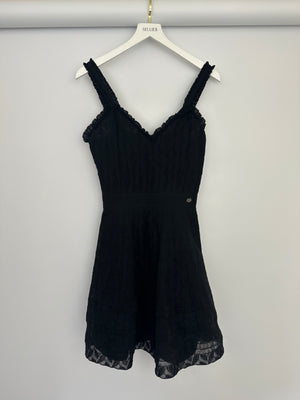 Chanel Black A-Line Lace Mini Dress Size FR 38 (UK 10)