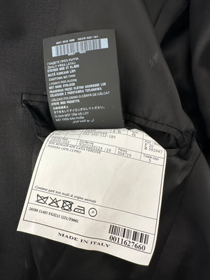 Prada Black Single Breasted Blazer with Triangle Logo at the Back IT 48 (UK 16)