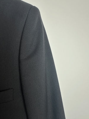Saint Laurent Black Blazer with Crystal Lapel Trim Detail Size FR 36 (UK 8)