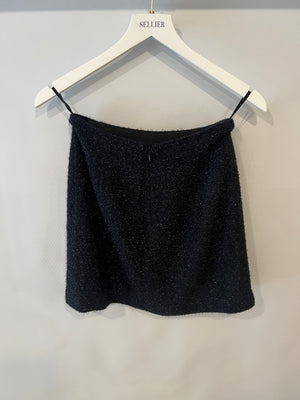 Chanel Black Shimmery Mini Skirt Size FR 36 (UK 8)