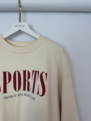 Sporty & Rich Beige Crewneck Size S (UK 6/8)