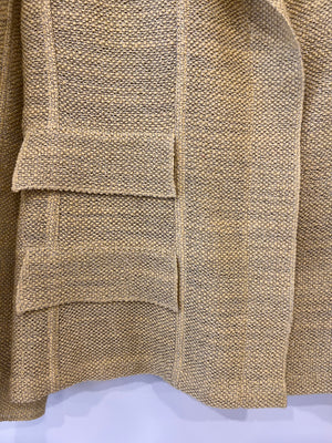 Chanel Cruise 1999 Yellow Blazer Jacket With Transparent CC Logo Buttons FR 40 (UK 12)