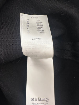 Louis Vuitton Black Mini Skirt with Gold Buttons and Logo Patch Detailing Size FR 38 (UK 10)