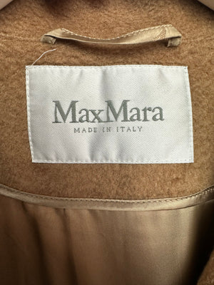 Max Mara Camel Coat with Belt Detail Size IT 34 (UK 2)